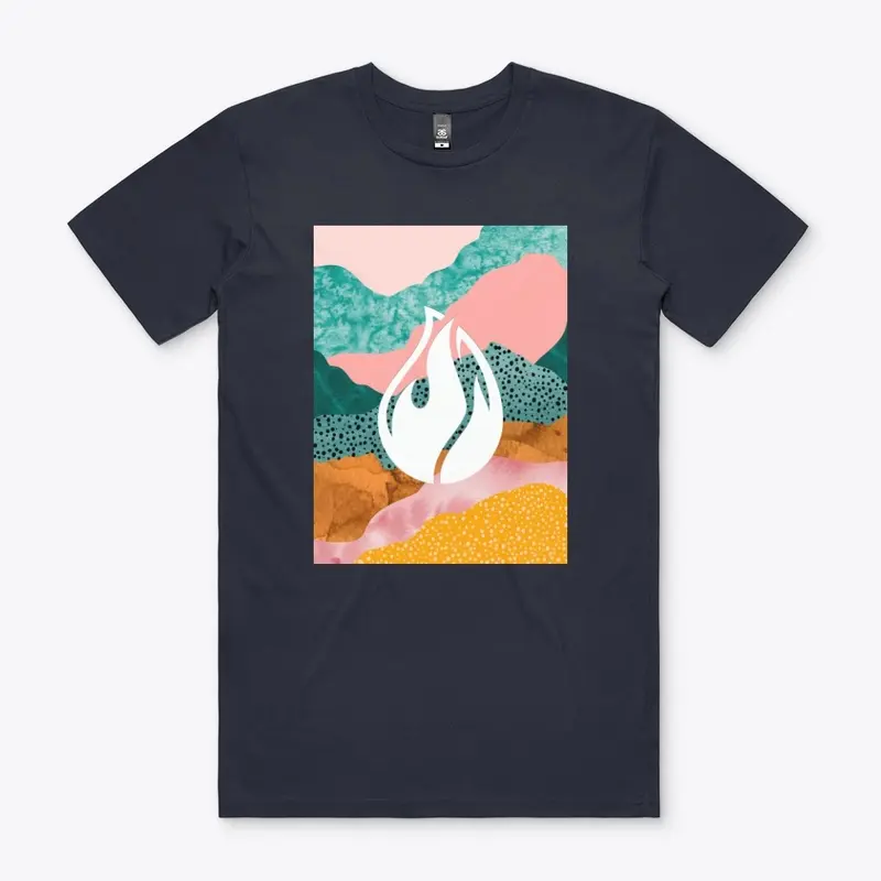 Abstract Flame Tee  S-2XL