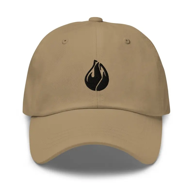 Black Flame Dad Hat